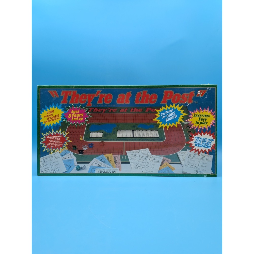 They're At The Post Board Game 1985 Factory Sealed